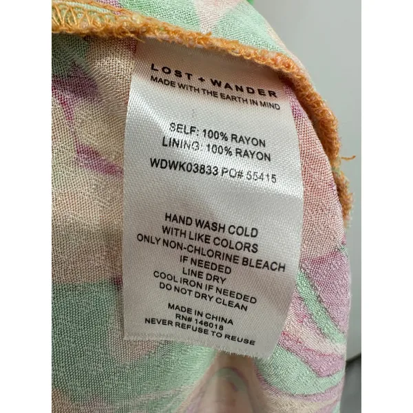 Lost‎ + Wander Womens Floral Tropical Maxi Dress Sz XS Beach Vaca Cruise Resort - Image 7