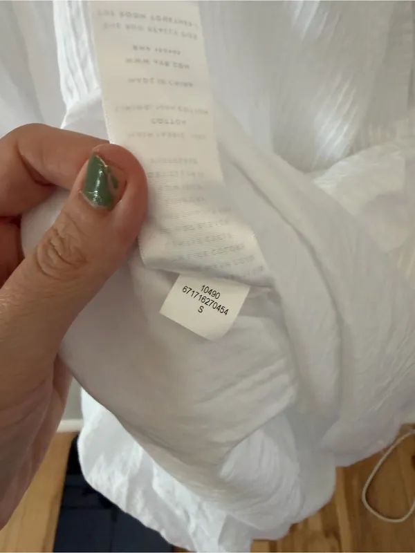 AYR easy breezy dress size small white cotton boho midi dress - Image 5