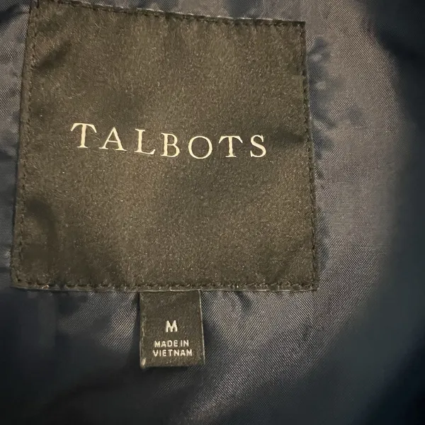 Talbots Women’s‎ Puffer Vest Medium Blue - Image 3