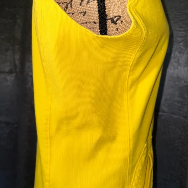 Nike Sleeveless Hoodie Women L Yellow UNC Tar Heels Graphic‎ Cowl Neck Sporty - Image 6