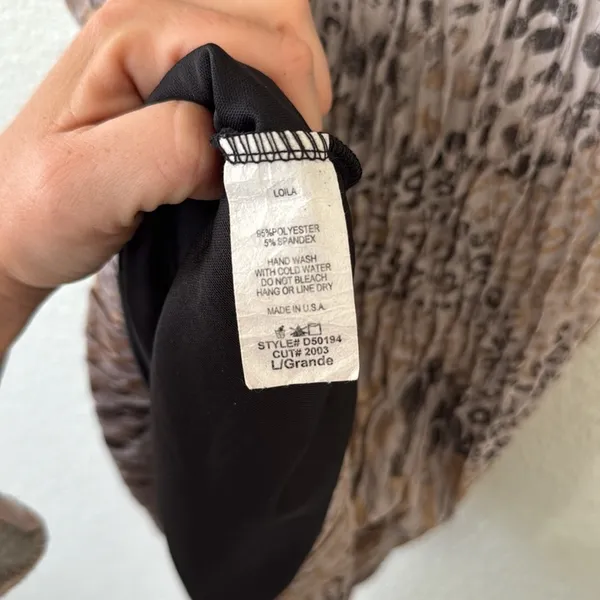 Windsor Animal Print Strapless Mini Dress - Image 3