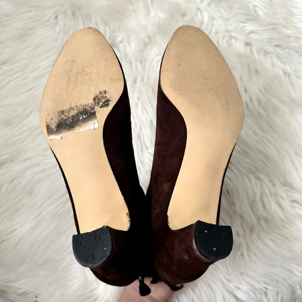 VTG Liz Claiborne Suede Ankle Boots Sz 8.5 - Image 9