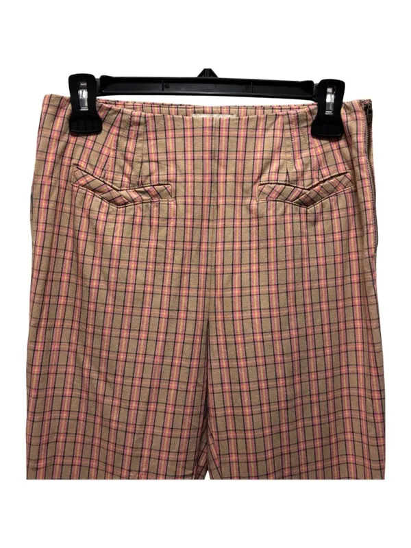 Anthropologie The Essential Slim Plaid High-Waisted Pants Size 2 - Image 5
