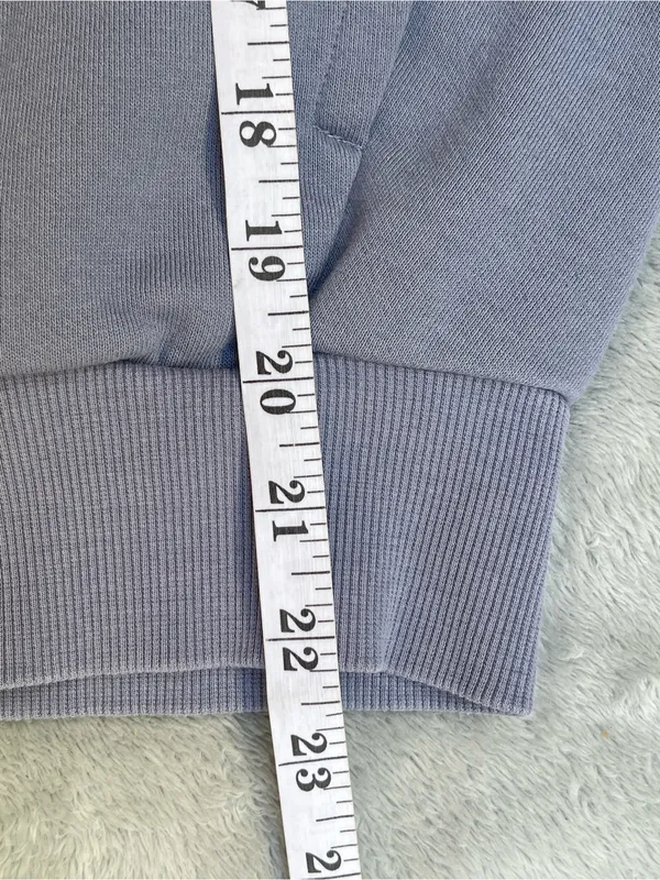 ALO Yoga Zip-Up Hoodie Sweatshirt in Dusty grey streetwear activewear training - Image 5