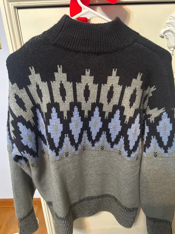 Winter sweater Gray Size M - Image 2