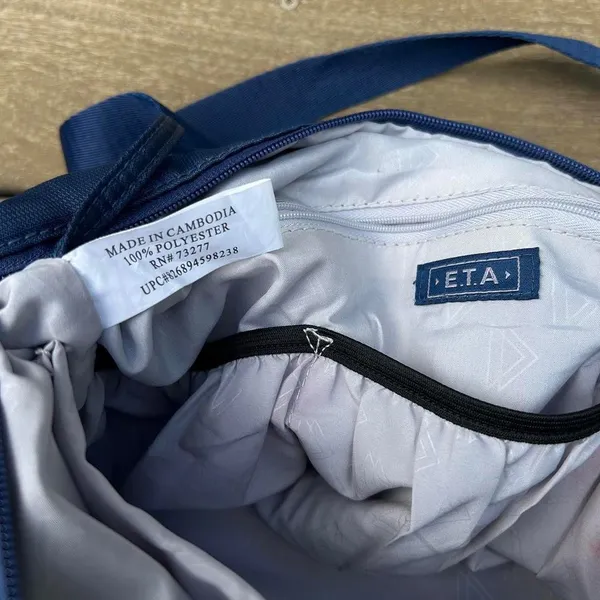 Blue ETA Shoulder Bag Purse Utility Bag - Image 6