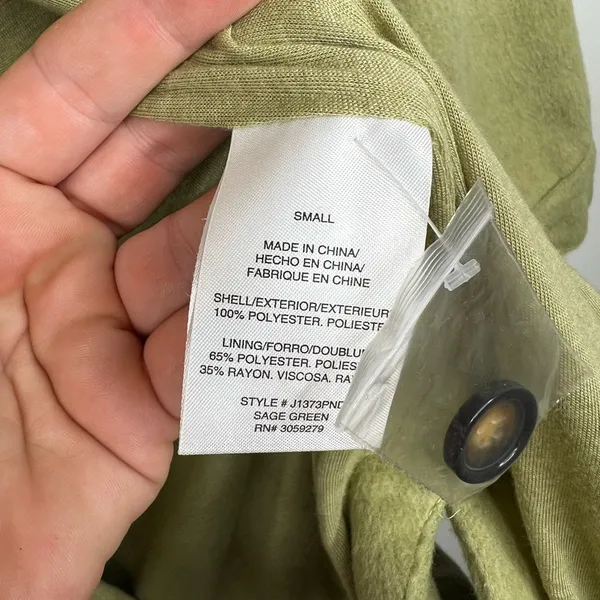 Thread & Supply Women's Sage Green Shacket Size S Button-Up Casual Jacket - Image 11