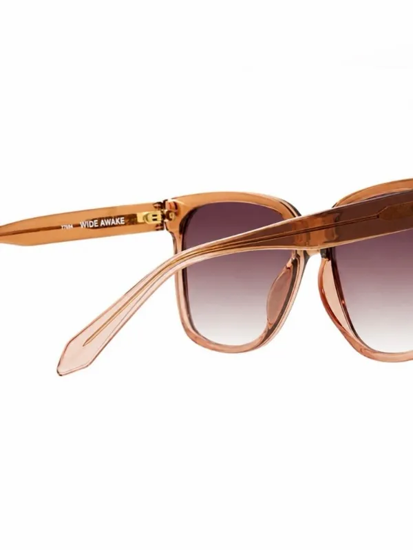 QUAY Womens WIDE AWAKE 77694 Coffee Rose Frame Brown Lenses Sunglasses 59 16 145 - Image 12