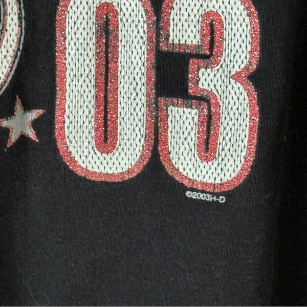 Vintage 2003 Harley Davidson stars baby tank top grommet short sleeve muscle y2k - Image 4