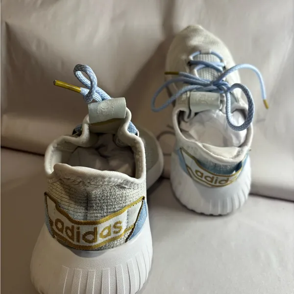 Adidas Gray Sneakers with Light Blue Accents - Image 6
