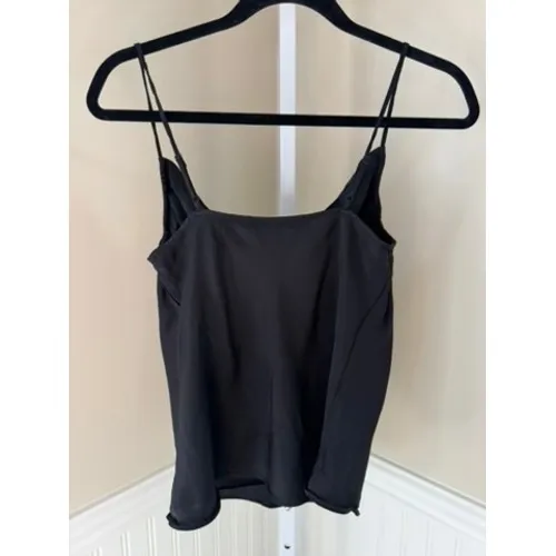 FRAME Noir Cowl Neck Cami Adjustable Spaghetti Strap Black Top Size‎ XS - Image 3