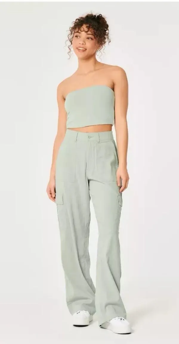 Hollister Linen Blend Cargo Pants - Image 2