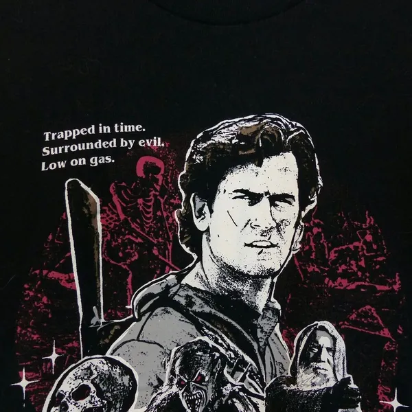 Army of Darkness T-Shirt Women M Black Graphic Ash Evil Dead Movie Horror - Image 3