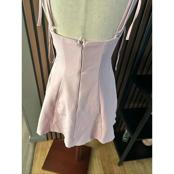 Zara pink Barbie body contour dress size S NWT short sexy - Image 4