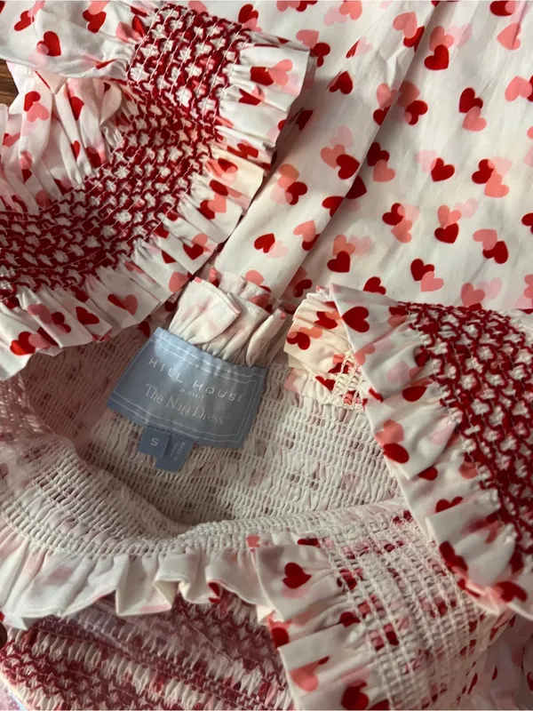 HILL HOUSE- Ellie Nap Dress Lots Of Hearts, S - Image 6