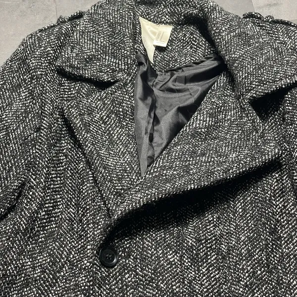 Acaci Exclusions Gray Casual‎ Wool Double Breasted Womens Coat Size M - Image 4
