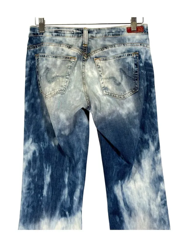 Vintage AG Adriano GoldShmied The Legend Y2k Low Rise Flare Leg jeans Size 27 - Image 8
