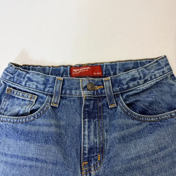 Arizona Jean Co Relaxed Fit Jeans Womens 14R Blue Denim Straight Leg - Image 11