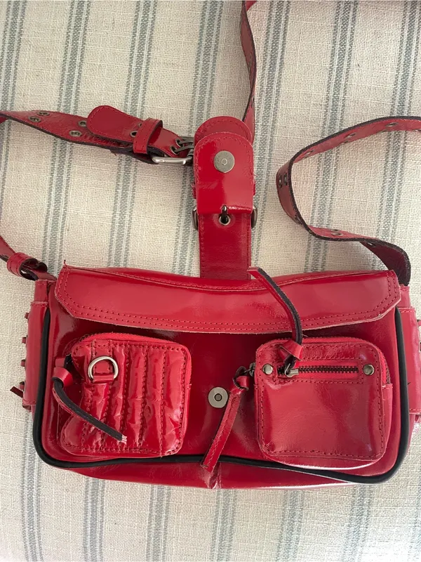 Free People High Speed Crossbody Bag in Red Lip - Image 4