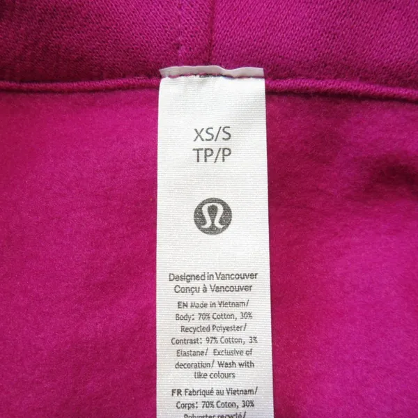 NWT Lululemon Scuba Oversized Half Zip Hoodie Ripened Raspberry Sweatshirt XS/S - Image 4