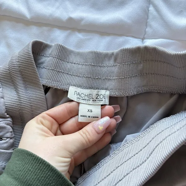 RACHEL ZOE‎ Womens Size XS Relaxed Fit Mid Rise Stretch Jogges Pants Gray Sweats - Image 7