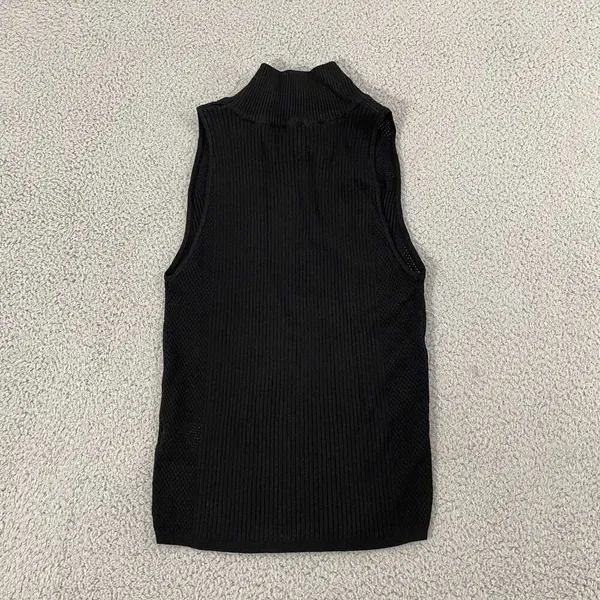 Heartloom Irena Top Women M Black Sleeveless Ribbed‎ Mock Neck NWT - Image 6