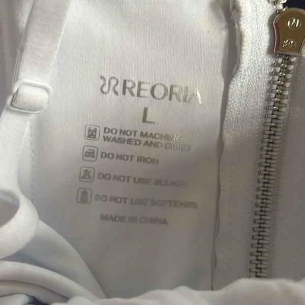 ReoRia Sexy Square Neck Trendy White Clean Girl Corset Crop Top Sz L - Image 11