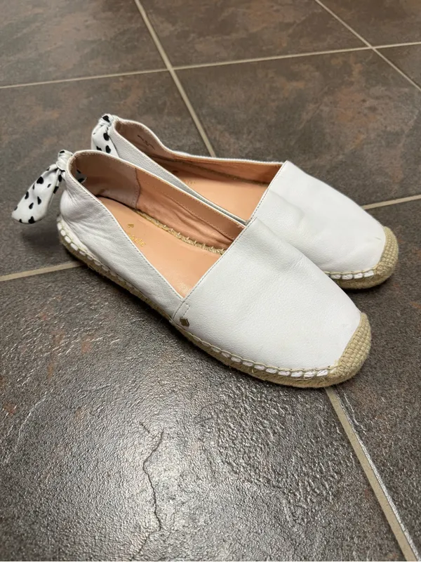 Kate Spade New York Womens Tie Back Grayson Slip On Espadrille Shoes White 7.5 - Image 14