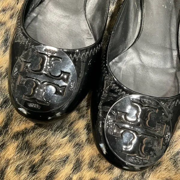 Tory‎ Burch Patent Leather Ballet Flats - Image 2