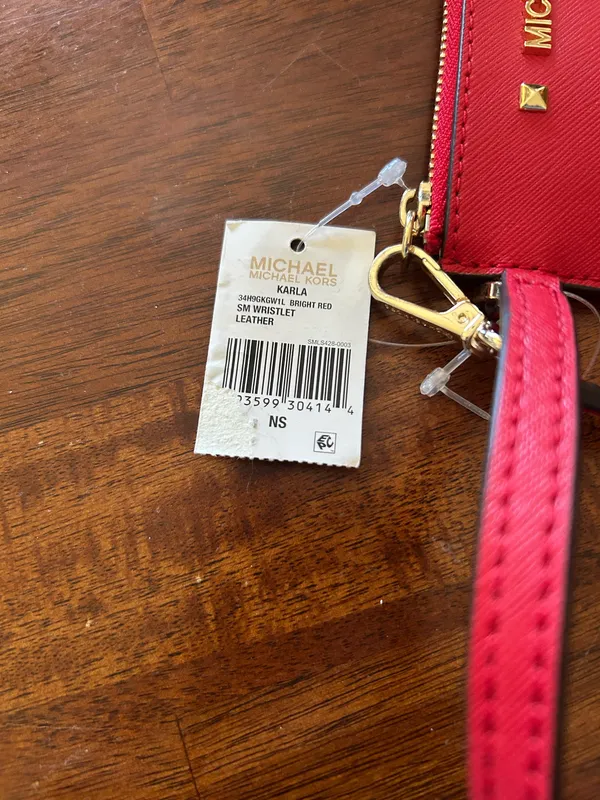 Michael Kors Red Wristlet/cardholder - Image 3