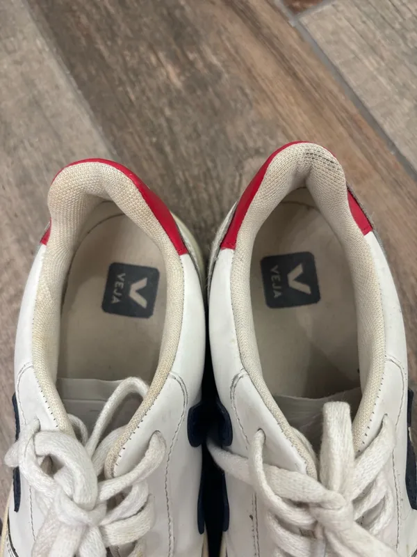Veja V-10 Leather White Nautico Pekin - Image 8