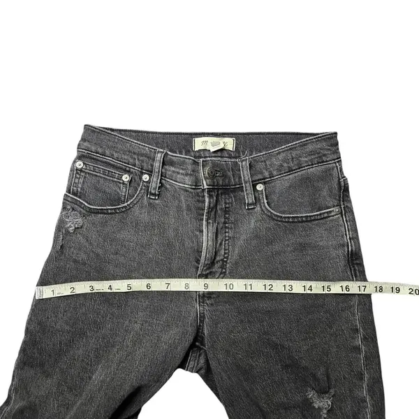 Madewell Black Mid-Rise Perfect‎ Vintage Straight Jean - Image 4
