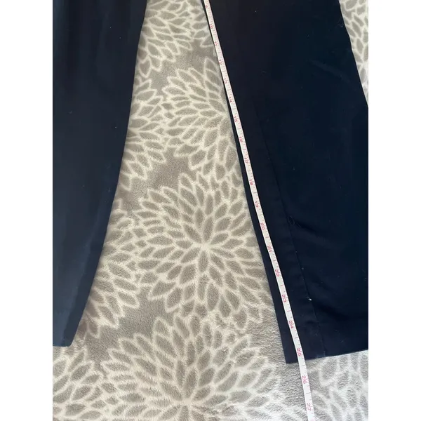 H&M Navy Blue‎ Slim Fit Chinos size 2 Ankle Trousers Office Chic Dark Academia - Image 7