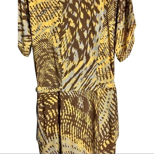 Y2K BCBGMaxAzria Abstract Belted Mini Dress Size XS - Image 7