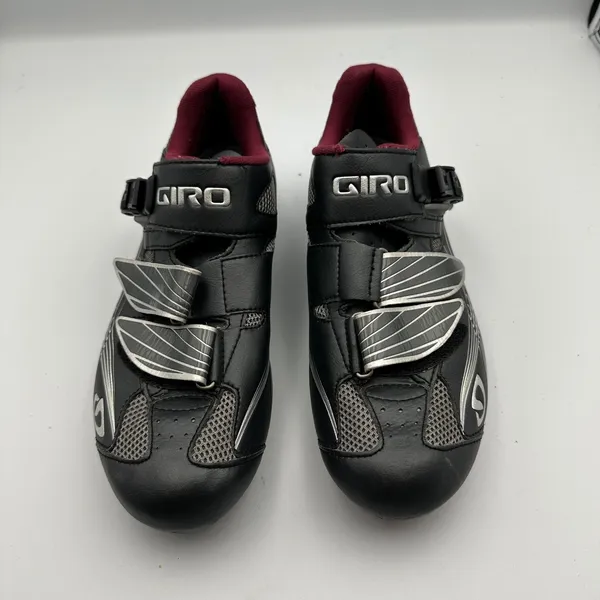 Giro Solara Women's EU‎ 40 US 8.25 Cycling Shoes Road Bike Black Maroon - Image 2