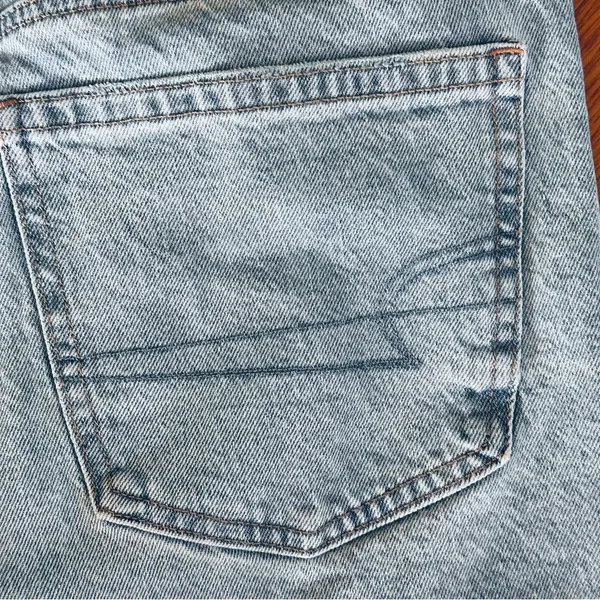American Eagle Outfitters Light Blue Denim Frayed Hem Women's Shorts - Image 7