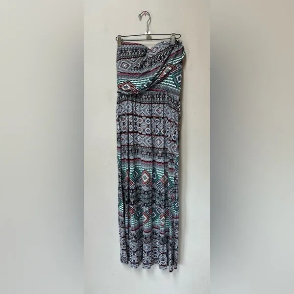 American Rag Women’s Colorful Sleeveless Bohemian Style Stretch Maxi Dress M - Image 7