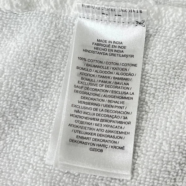 Lauren Ralph Lauren Terry Cloth Robe Women Large White Cotton Belted Spa Classic - Image 7
