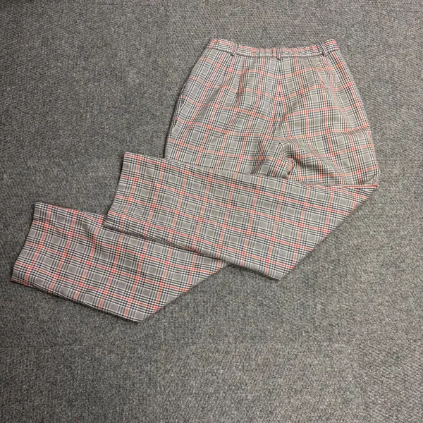 Pendleton Vintage Wool Plaid Trousers High Waist Pleated Pants Made in USA 12 - Image 7