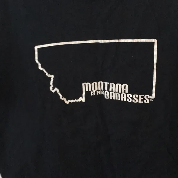 FINAL MARKDOWN Unisex Montana tee large Black - Image 2