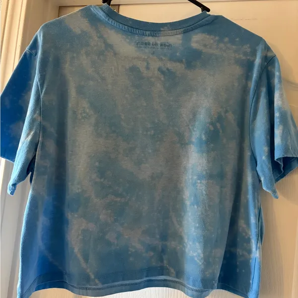 Nickelodeon - Hey Arnold! blue tie-dye cropped graphic t-shirt - Image 2