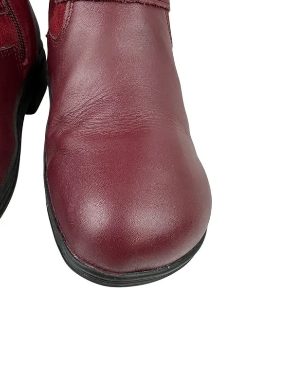 Alegria Kris Boots Womens Size 36/5-5.5 Red Leather Mid Calf Comfort Fall Winter - Image 4