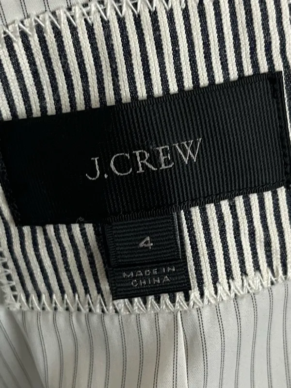J. Crew • Campbell Blazer Striped Black & White Women's Blazer - Image 8
