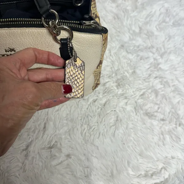 Coach Christie Snake embossed leather satchel - Image 3