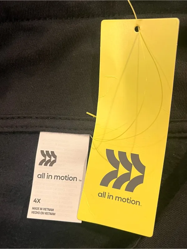 🌺Nwt All In Motion Black Half Zip Sweatshirt Size 4x🌺 - Image 5