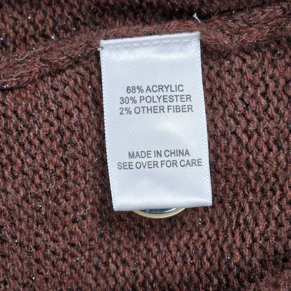 Fortune & Ivy‎ Metallic Button Detail Shawl Collar Sweater Cardigan Brown M - Image 5