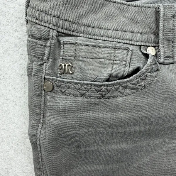 Miss Me Signature Skinny Jeans Women’s Size 27 Gray Mid Rise Stretch Denim - Image 6