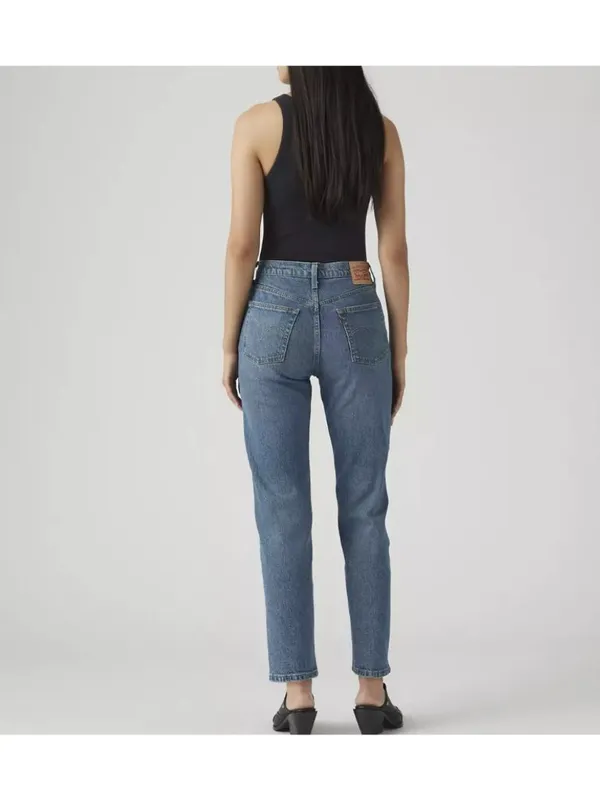 New 26x26 Levi's 501 Original Cropped Jeans Eather Now Medium Wash - Image 4