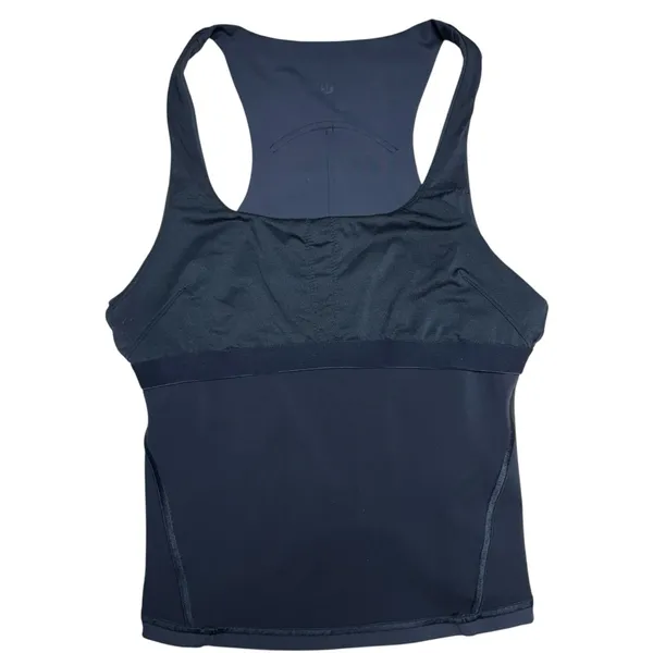 Lululemon InStill Tank Top Black Racerback Shelf Bra Square Neck Nulu Size 12 - Image 10