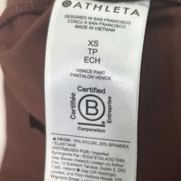 Athleta Brown Wide‎ Leg Pants Size XS - Image 10